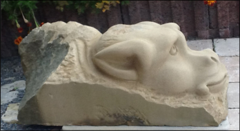 Drachenkopf, gelber Sandstein