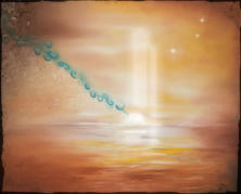 Sonnenuntergang, Öl