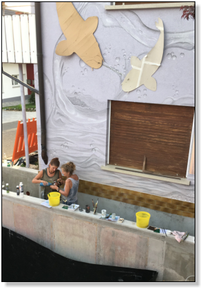 Ein Hauch von blau geben wir dazu